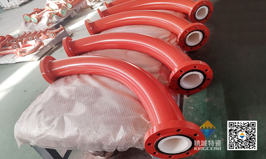 欧亚国际特瓷内衬耐磨陶瓷弯头