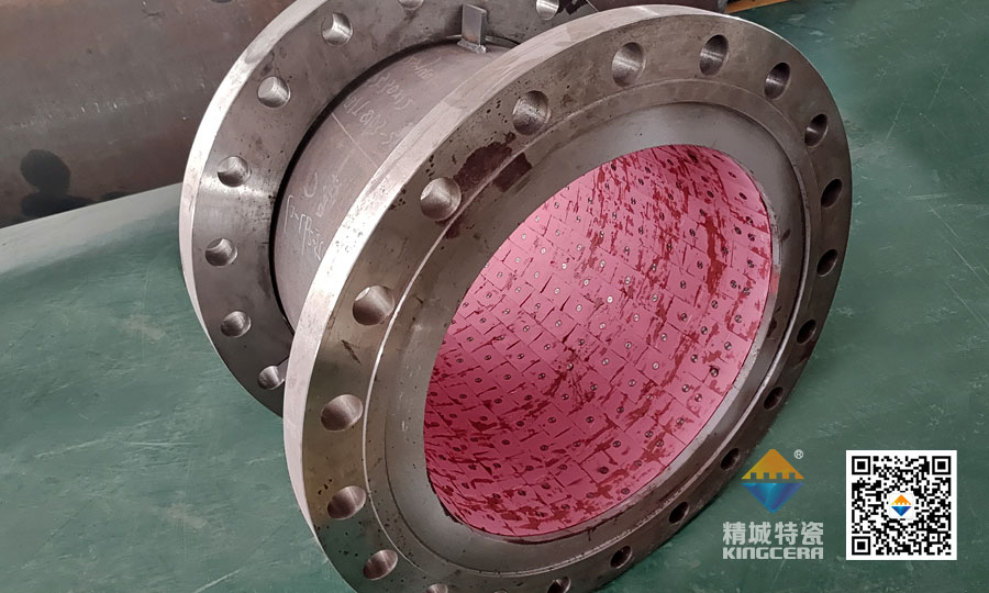 湖南欧亚国际耐磨陶瓷焊接受道