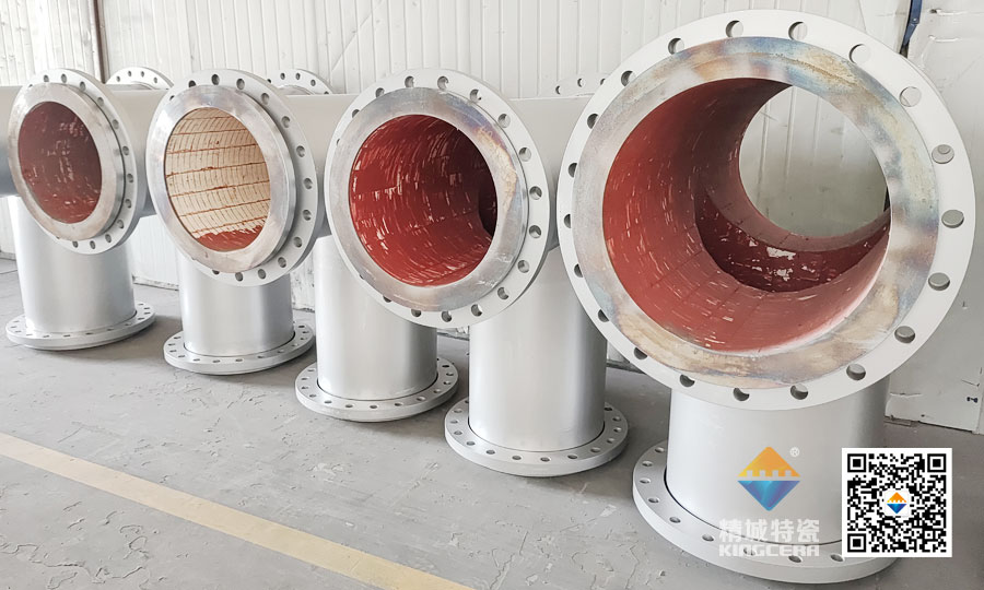 湖南欧亚国际耐磨陶瓷内衬三通管道