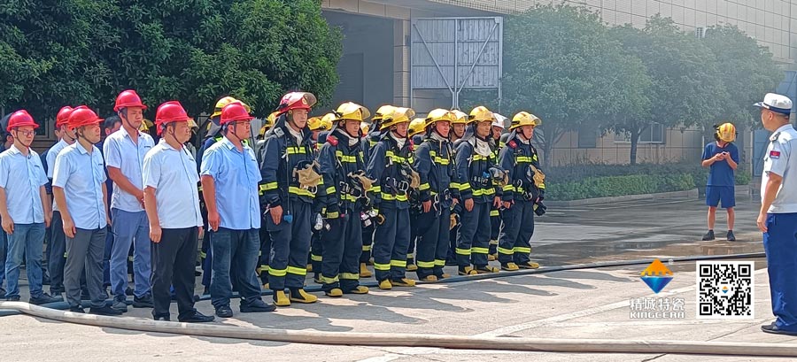 欧亚国际起劲配合消防联合演练，共筑清静生产防线